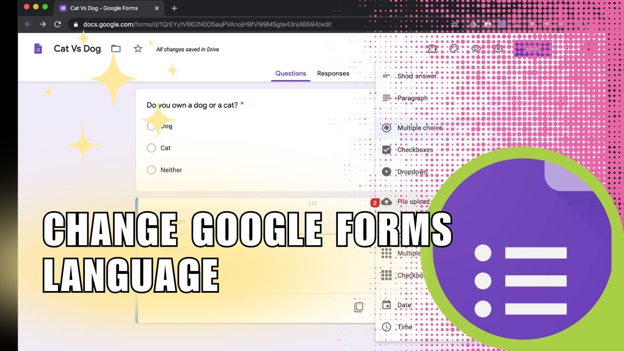 ⚡️ MASTERCLASS: How to Change Google Forms Language (Quick & Easy ...