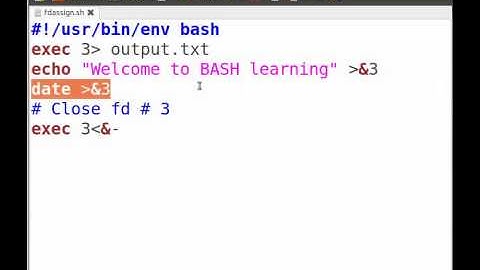 Using File Descriptors - Tamil