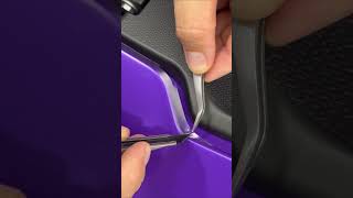 Trimming Paint Protection Film on the Lamborghini hood. #ppf #lamborghini #xpel #automobile #wrap