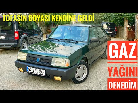 GAZ YAĞI BOYAYI PARLATIR MI ? | BRİTİSH RACİNG GREEN TOFAŞ DOĞAN SLX | KAPUTA PASTA CİLA UYGULADIM