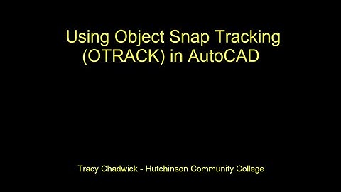 Using Object Snap Tracking in AutoCAD