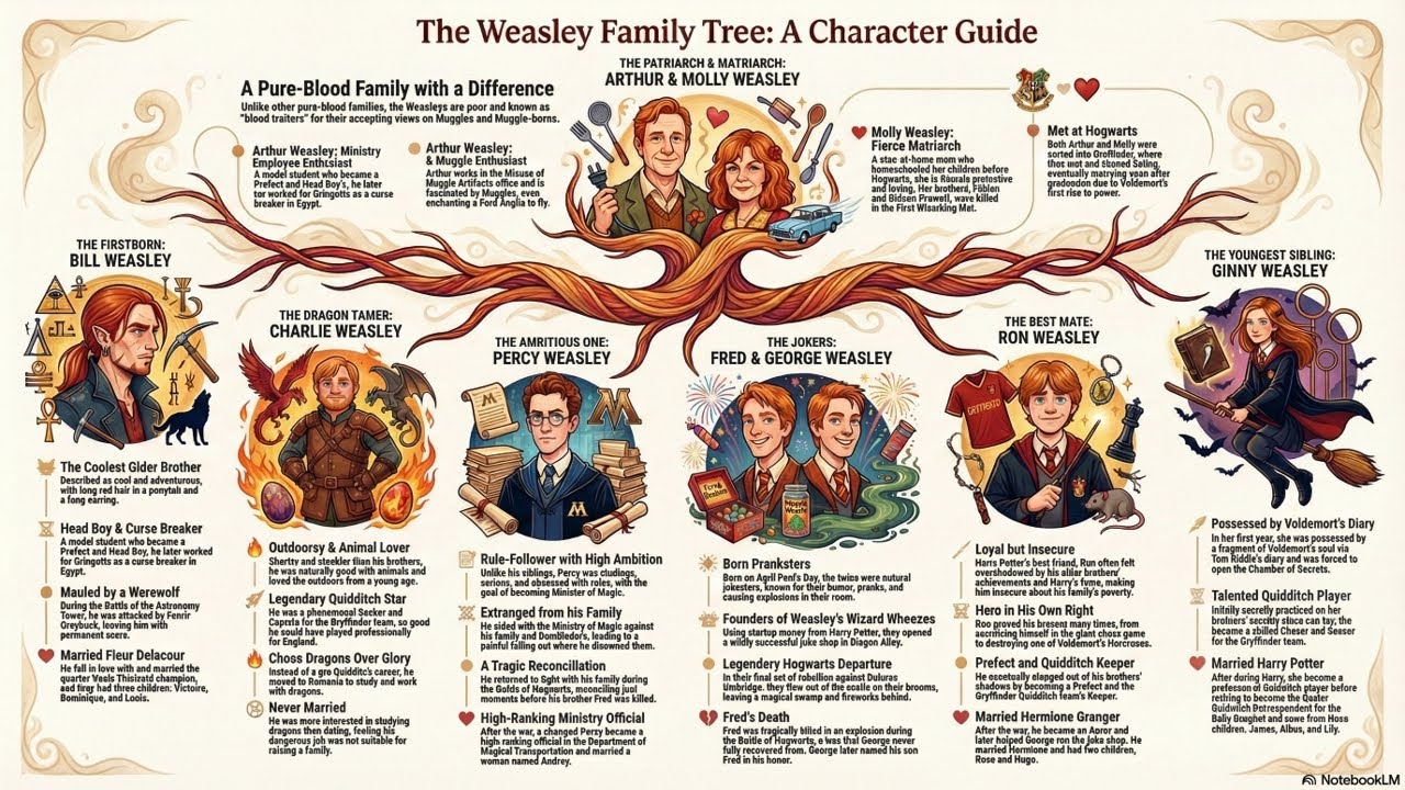 The Weasley Family's Lineage, Loyalty, And Loss
