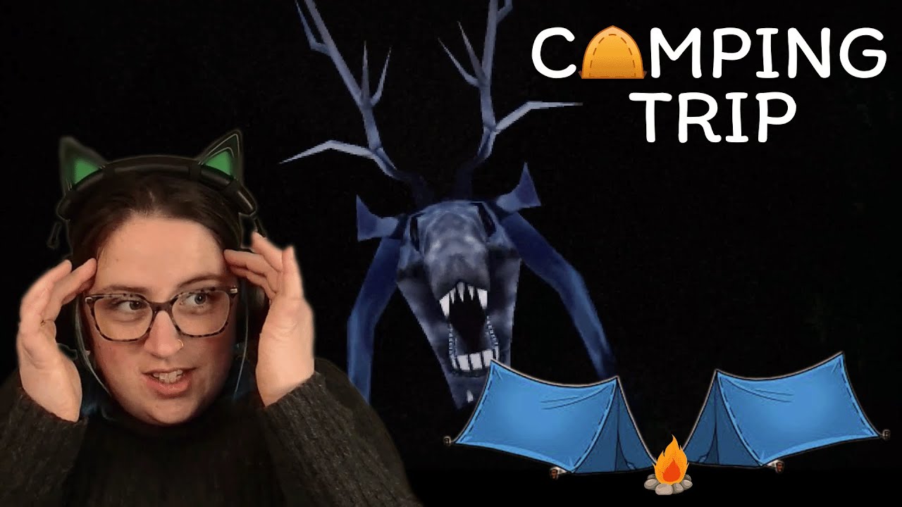 Roasting Marshmallows Got DARK - Camping Trip [full game] - plaisie plays indie horror #8