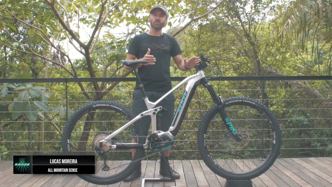 Sense Impulse E-trail Evo Cinza e Aqua - Dárien Bike Shop