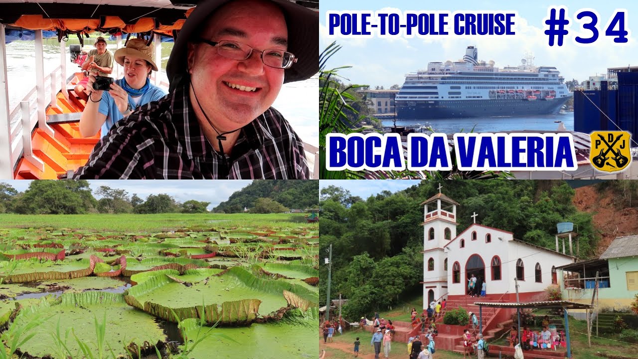 Boca Da Valeria, Brazil - Boat Tour, Giant Lilypads, Children With Animals - HAL Pole-To-Pole Cruise