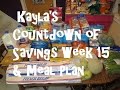 Kayla&#39;s Countdown of Savings Week 15 &amp; Meal Plan