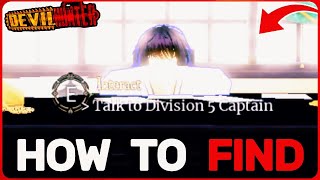 How To Find Division 5 Captain In Devil Hunter (Roblox)