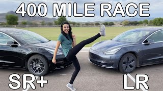 Tesla 400 Mile Race: SR+ vs LR