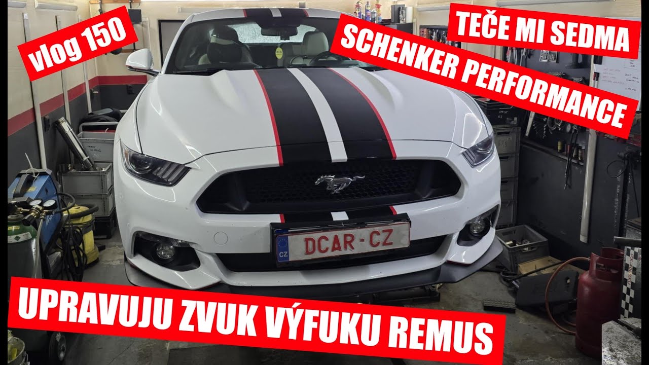 Ford Mustang 5.0 V8 upravuju výfuk Remus | návštěva u Schenker Performance