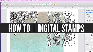 How To Print Digital Stamps | Pages For Mac | Watercolor Swatches