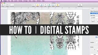 How To Print Digital Stamps | Pages For Mac | Watercolor Swatches