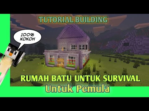 Tutorial Building.Rumah Batu Untuk Pemula di Survival | Minecraft ...