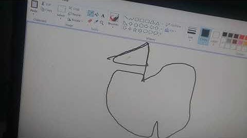 How to draw an apple in MS Paint