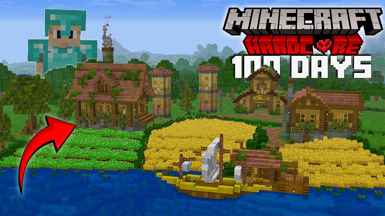 I Survived 100 DAYS Building a COZY BASE in HARDCORE Minecraft - YouTube