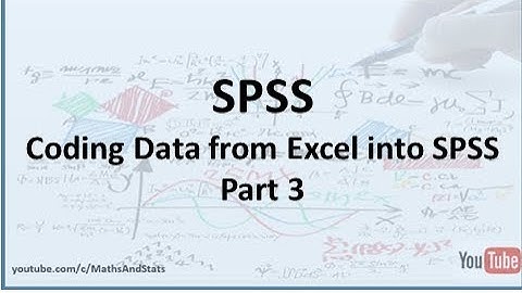 SPSS: How to Code Raw Data into SPSS - Part 3