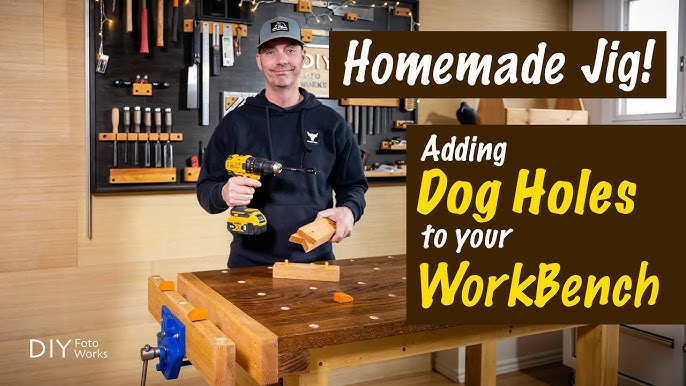 How To Make Workbench Dogs, Dog Holes & Holdfast Holes