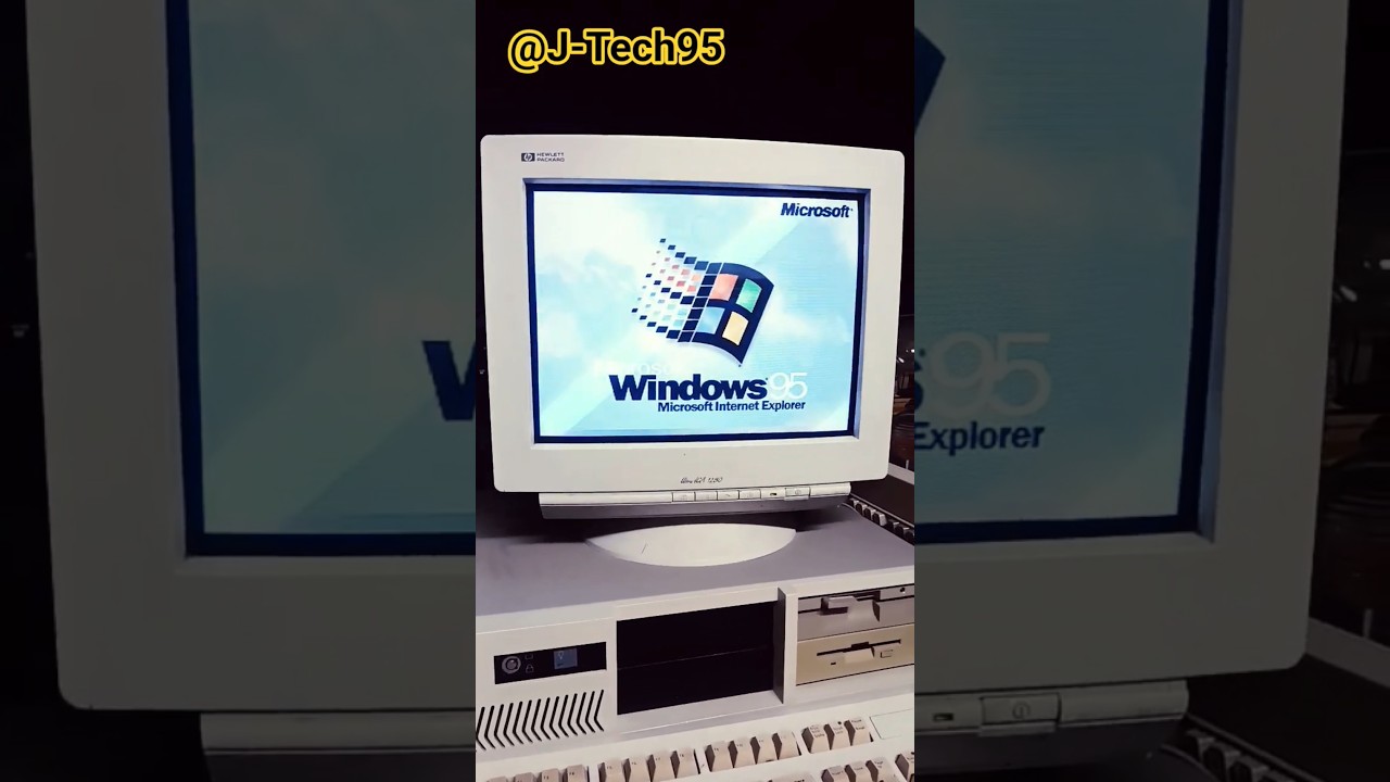 Starting Windows 95 on a Gateway 2000 P5-133 #techretro #windows95