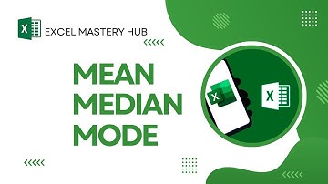 Mean Median Mode in Excel | Excel Data Analysis