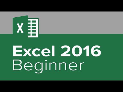 Microsoft Excel 2016 - Lernen Sie Excel 2016 Anfänger Tutorial Video