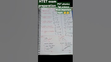 Htet PGT physics and tgt science most important concept 🔥🔥✍️👍#study #htet#pgtphysics #tgtscience#yt