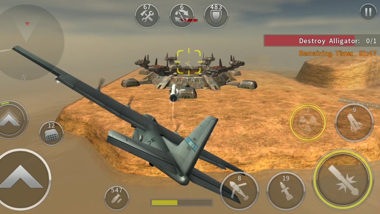 Gunship Battle: episode 16 mission 3 (gameplay) with AC130-J GHOSTRIDER...