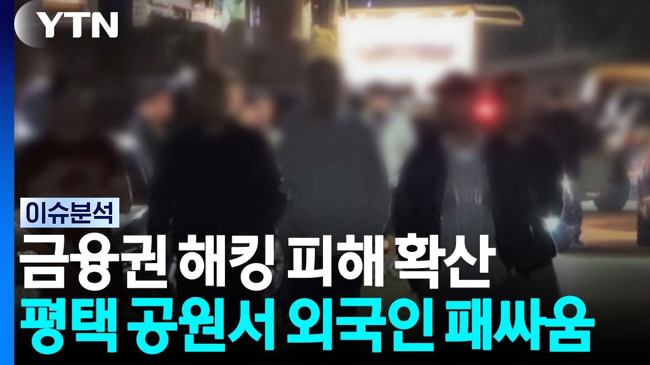 금융권 해킹 피해 확산...평택 공원서 외국인 패싸움 / YTN