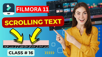 Filmora 11:  How To Add Scrolling Text in Video | How to add scrolling text in wondershare filmora