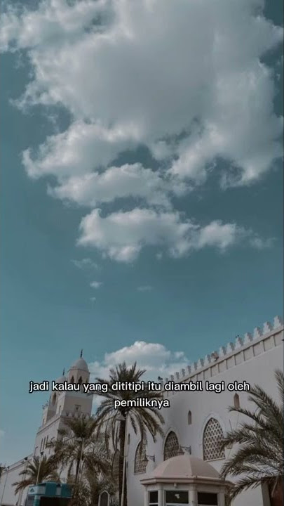 di dunia ini semuanya hanyalah titipan allah