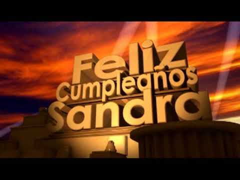 feliz cumpleaños Sandra - YouTube