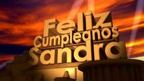 feliz cumpleaños Sandra