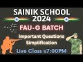 Chapter 5 simplification  exercise  2  3 live discussion  faug batch 