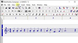 Creating a new staff on Noteworthy composer screenshot 3