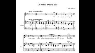 I'll walk beside you - A. MURRAY (Eb major-Low Voice) Piano accompaniment