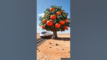 Camel saved the tomato tree from drying up by watering it #ai #save#tree#camel#animalrescue