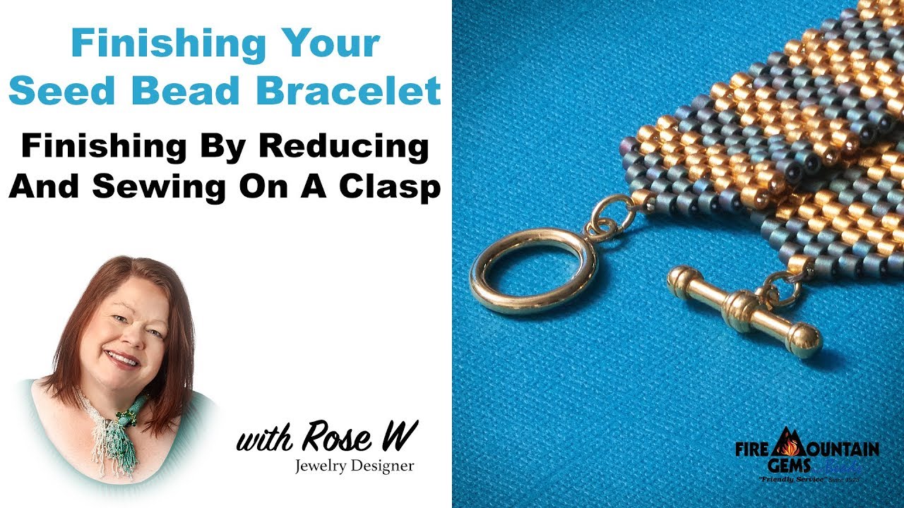 How to close a seed bead bracelet?