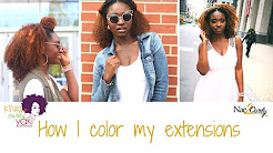 How I Color My Extensions | KinkyCurlyYaki