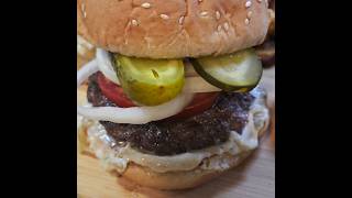The Most Luxurious Burger Ever! 👑 Hünkar Beğendi Burger (Sultan's Delight)🌸🌸 #burgerlovers