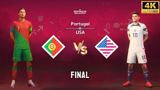 FIFA 23 - Portugal vs United States | Ronaldo vs Pulisic | FIFA World Cup Final Match [4K60]