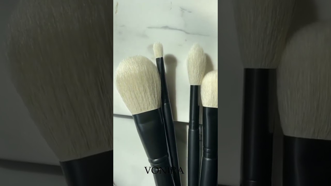 Vonira Beauty Natural 5A+ Goat Hair Makeup Brush Set 