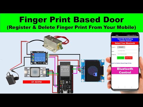 GT-521Fxx fingerprint door lock | GT-521Fxx fingerprint sensor project Arduino fingerprint door lock