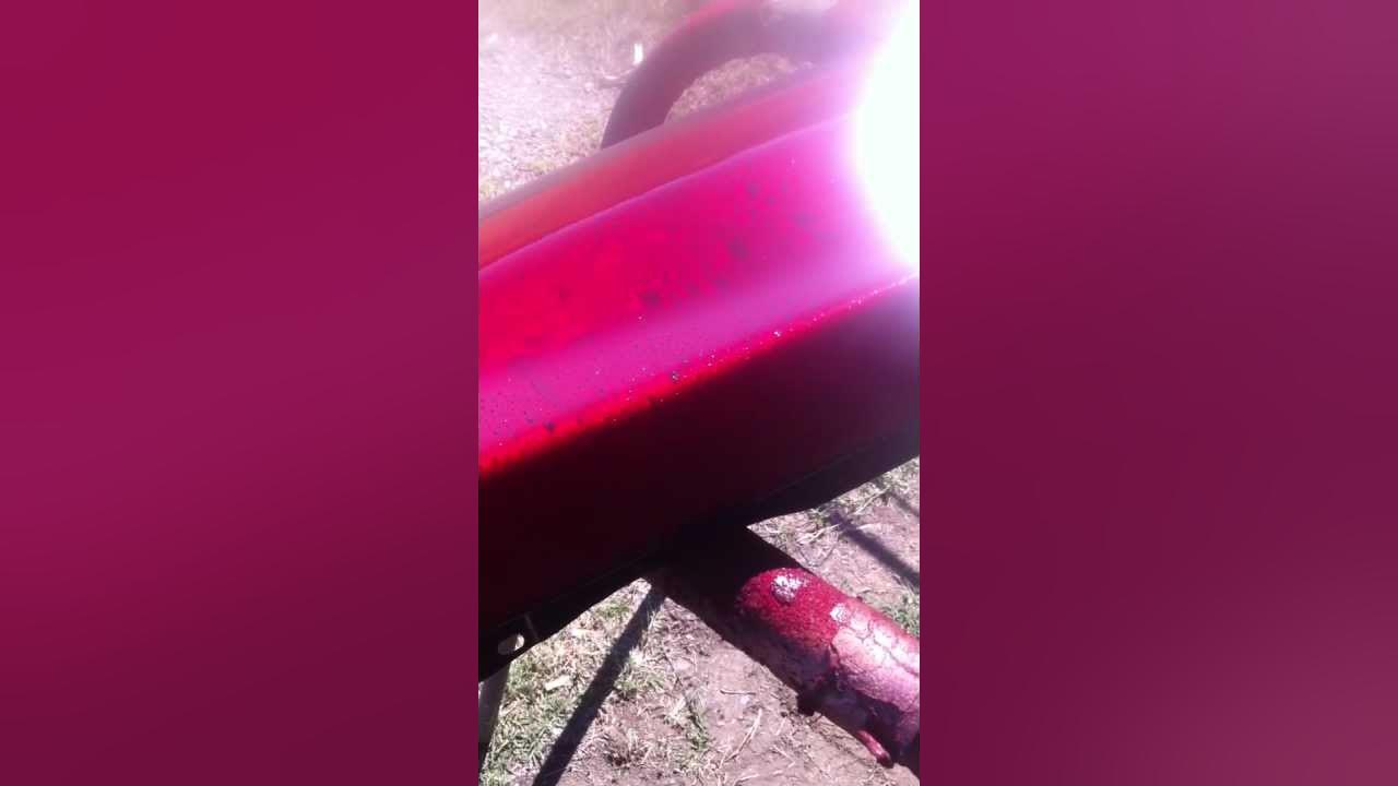 How to spray candy apple red over marble and water effect YouTube