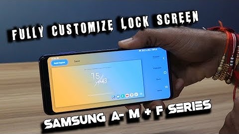 Samsung One Ui 3.1 - Customize Your   Lock screen
