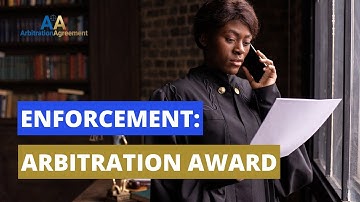 Enforcement Arbitration Award ⚖️👨🏻‍💼The Arbitration Award Can Be Entered As A Judgment