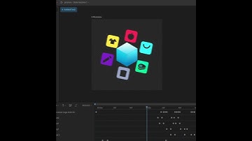 Splash screen animation for an app. Made with Rive App