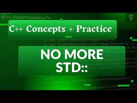 Using namespace std Explained (Stop Writing std:: anymore)