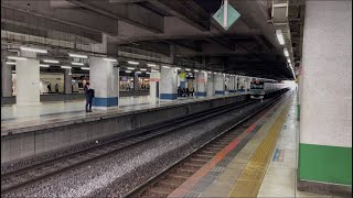 JR貨物EF210形100番台133号機 [新] +コキ19両が北千住駅1番線を通過するシーン (1091レ) 2026.4.16