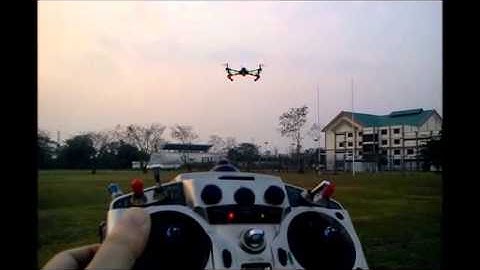 x-525 Multiwii AIO Pro Position Hold Test