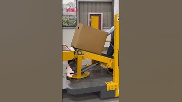 How to load heavy and big packages into container easily#conveyorsystem #conveyor #loadingcontainers