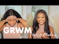 GRWM | Hair and updated Makeup Routine ft YOOWIGS