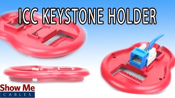 ICC Keystone Termination Holder - Quickly & Safely Terminate Your Jacks With Ease